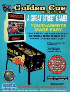 Golden Cue Tournament Edition Flyer